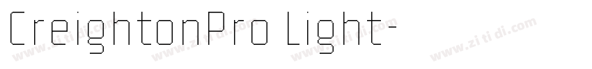 CreightonPro Light字体转换